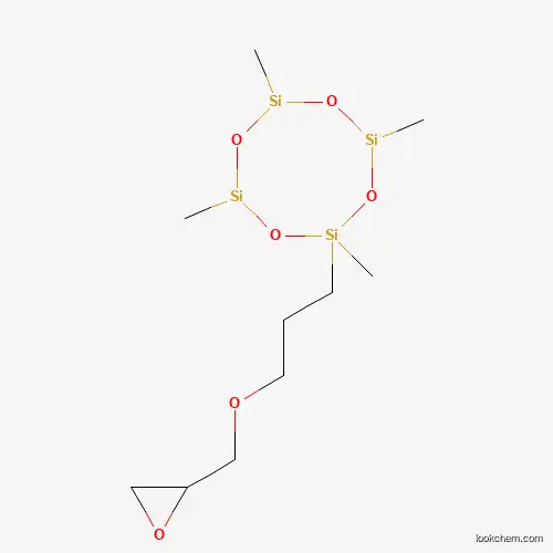 Molecular Structure of 208046-28-0 (Cyclotetrasiloxane, 2,4,6,8-tetramethyl-2-(3-(oxiranylmethoxy)propyl)-)