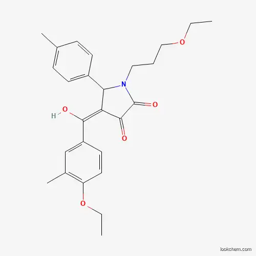 4-(4-ethoxy-3-methylbenzoyl)-1-(3-ethoxypropyl)-3-hydroxy-5-(4-methylphenyl)-1,5-dihydro-2H-pyrrol-2-one