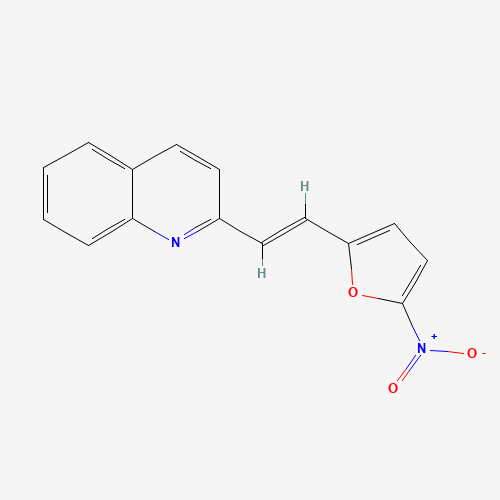 Molecular Structure of 1642327-00-1 (2-(5-Nitro-2-furylvinyl)quinoline)