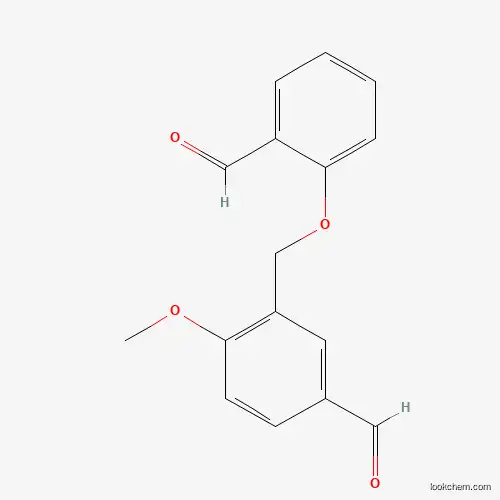 Molecular Structure of 832737-15-2 (3-[(2-Formylphenoxy)methyl]-4-methoxybenzaldehyde)
