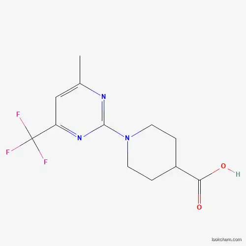 Molecular Structure of 832737-40-3 (1-[4-Methyl-6-(trifluoromethyl)pyrimidin-2-yl]piperidine-4-carboxylic acid)