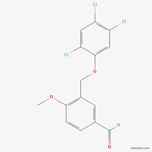Molecular Structure of 832739-71-6 (4-Methoxy-3-[(2,4,5-trichlorophenoxy)methyl]benzaldehyde)