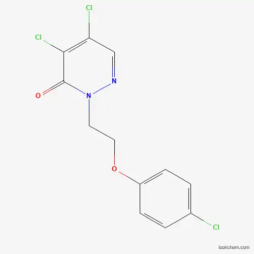 Molecular Structure of 875164-09-3 (4,5-Dichloro-2-[2-(4-chlorophenoxy)ethyl]-2,3-dihydropyridazin-3-one)