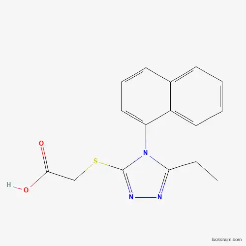 (5-Ethyl-4-naphthalen-1-yl-4H-[1,2,4]triazol-3-ylsulfanyl)-acetic acid