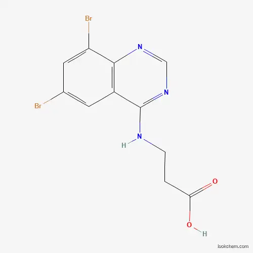 3-[(6,8-dibromoquinazolin-4-yl)amino]propanoic Acid