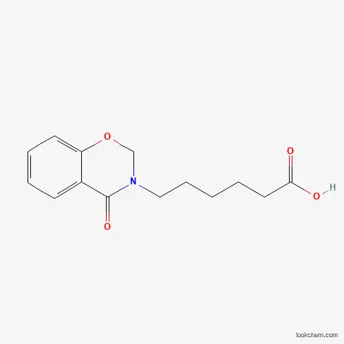 Molecular Structure of 886501-89-9 (6-(4-Oxo-2H-benzo[e][1,3]oxazin-3(4H)-yl)hexanoic acid)