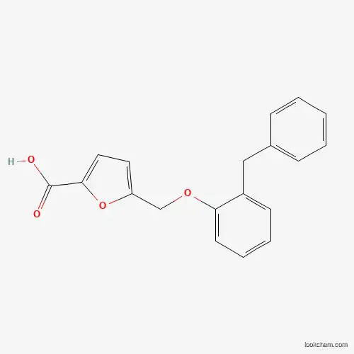Molecular Structure of 886503-49-7 (5-[(2-Benzylphenoxy)methyl]furan-2-carboxylic acid)