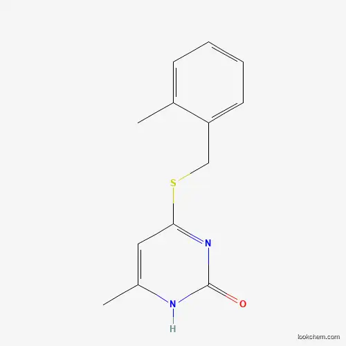 Molecular Structure of 898441-34-4 (6-methyl-4-[(2-methylphenyl)methylsulfanyl]-1H-pyrimidin-2-one)