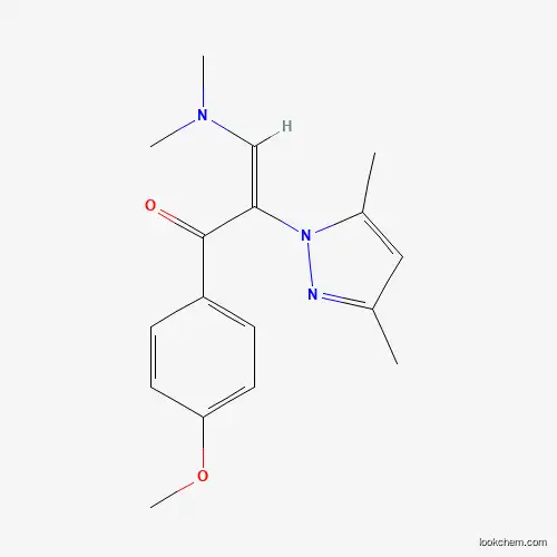 (E)-3-(dimethylamino)-2-(3,5-dimethylpyrazol-1-yl)-1-(4-methoxyphenyl)prop-2-en-1-one