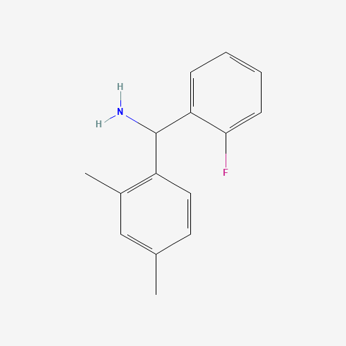 Molecular Structure of 1021121-21-0 (alpha-(2-Fluorophenyl)-2,4-dimethylbenzenemethanamine)