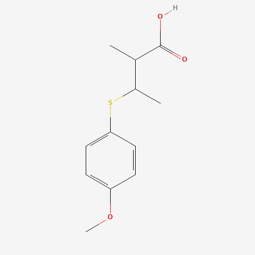 Molecular Structure of 1027205-91-9 (3-[(4-Methoxyphenyl)thio]-2-methylbutanoic acid)