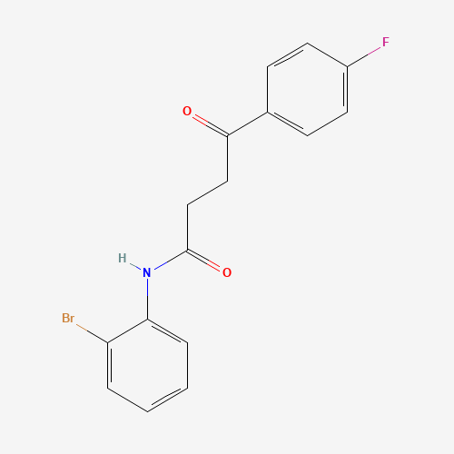 Molecular Structure of 1027209-89-7 (N-(2-Bromophenyl)-4-fluoro-gamma-oxobenzenebutanamide)