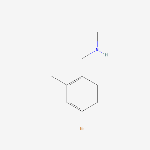 Molecular Structure of 1037090-12-2 ([(4-Bromo-2-methylphenyl)methyl](methyl)amine)