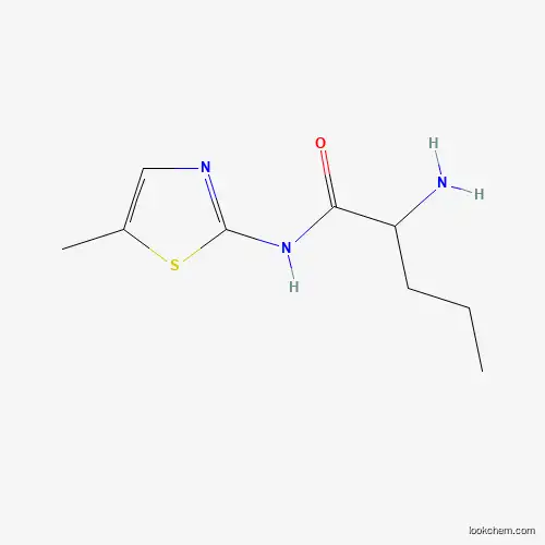 Molecular Structure of 1070874-09-7 (Pentanamide, 2-amino-N-(5-methyl-2-thiazolyl)-)