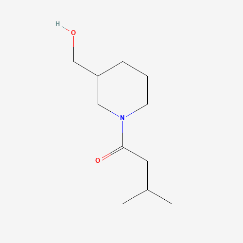 Molecular Structure of 1082812-11-0 (1-(3-(Hydroxymethyl)piperidin-1-yl)-3-methylbutan-1-one)