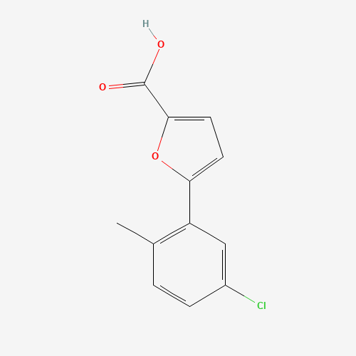 Molecular Structure of 1094399-14-0 (5-(5-Chloro-2-methylphenyl)furan-2-carboxylic acid)
