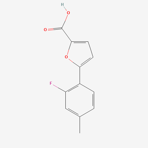 Molecular Structure of 1094399-19-5 (5-(2-Fluoro-4-methylphenyl)-2-furancarboxylic acid)