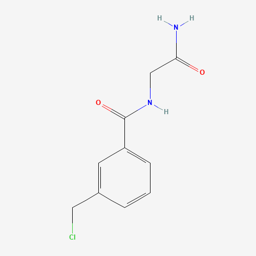 Molecular Structure of 1094431-65-8 (N-(2-amino-2-oxoethyl)-3-(chloromethyl)benzamide)