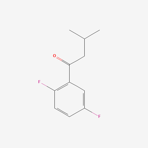 Molecular Structure of 1094440-08-0 (1-(2,5-Difluorophenyl)-3-methyl-1-butanone)