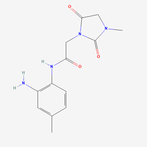 Molecular Structure of 1096864-15-1 (N-(2-Amino-4-methylphenyl)-3-methyl-2,5-dioxo-1-imidazolidineacetamide)