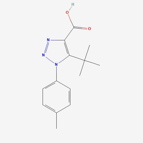Molecular Structure of 1097050-89-9 (5-(1,1-Dimethylethyl)-1-(4-methylphenyl)-1H-1,2,3-triazole-4-carboxylic acid)