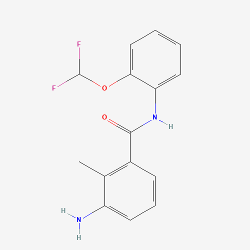 Molecular Structure of 1097060-69-9 (3-amino-N-[2-(difluoromethoxy)phenyl]-2-methylbenzamide)
