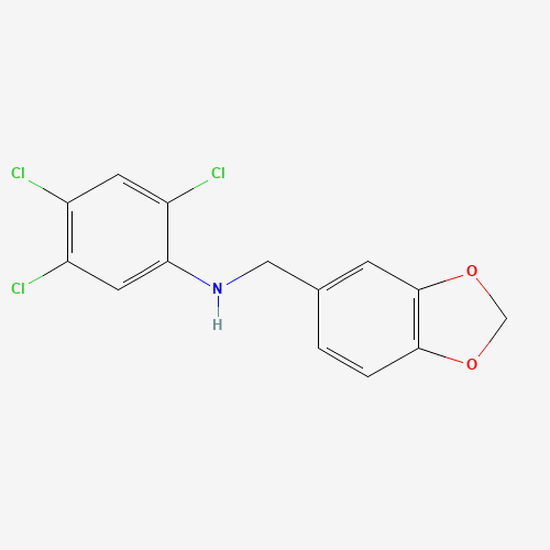 Molecular Structure of 1097101-48-8 (N-(2,4,5-Trichlorophenyl)-1,3-benzodioxole-5-methanamine)