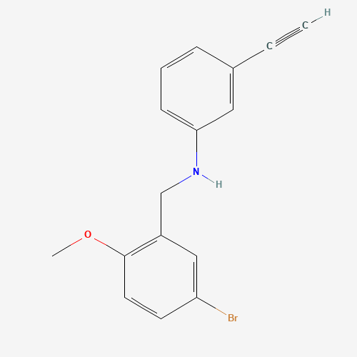Molecular Structure of 1097146-32-1 (5-Bromo-N-(3-ethynylphenyl)-2-methoxybenzenemethanamine)