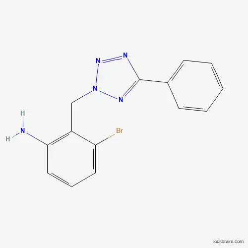 Molecular Structure of 1097789-63-3 (3-Bromo-2-[(5-phenyl-2H-tetrazol-2-yl)methyl]benzenamine)