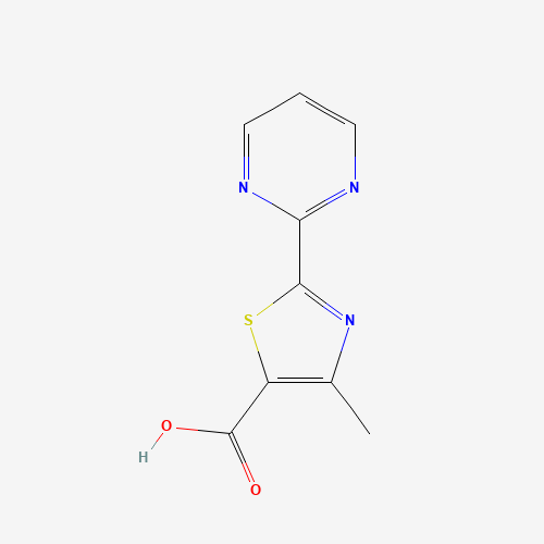 Molecular Structure of 1104276-29-0 (4-Methyl-2-pyrimidin-2-yl-1,3-thiazole-5-carboxylic acid)