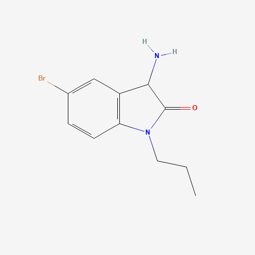 Molecular Structure of 1104895-69-3 (3-Amino-5-bromo-1,3-dihydro-1-propyl-2H-indol-2-one)