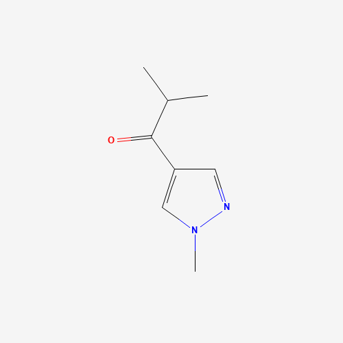 Molecular Structure of 1152818-90-0 (2-methyl-1-(1-methyl-1H-pyrazol-4-yl)propan-1-one)