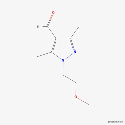 Molecular Structure of 1155591-75-5 (1-(2-Methoxyethyl)-3,5-dimethyl-1h-pyrazole-4-carbaldehyde)