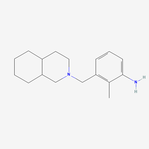 Molecular Structure of 1216285-08-3 (2-Methyl-3-[(octahydro-2(1H)-isoquinolinyl)methyl]benzenamine)