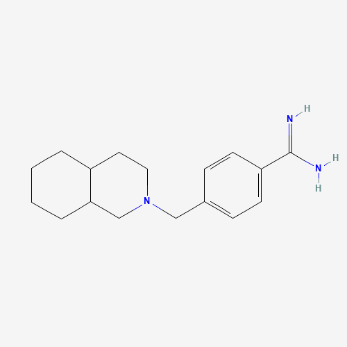 Molecular Structure of 1216309-41-9 (4-[(Octahydro-2(1H)-isoquinolinyl)methyl]benzenecarboximidamide)