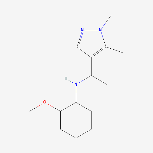 Molecular Structure of 1218430-21-7 (N-(2-Methoxycyclohexyl)-alpha,1,5-trimethyl-1H-pyrazole-4-methanamine)