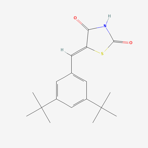 Molecular Structure of 154052-93-4 (2,4-Thiazolidinedione, 5-[[3,5-bis(1,1-dimethylethyl)phenyl]methylene]-, (Z)-)