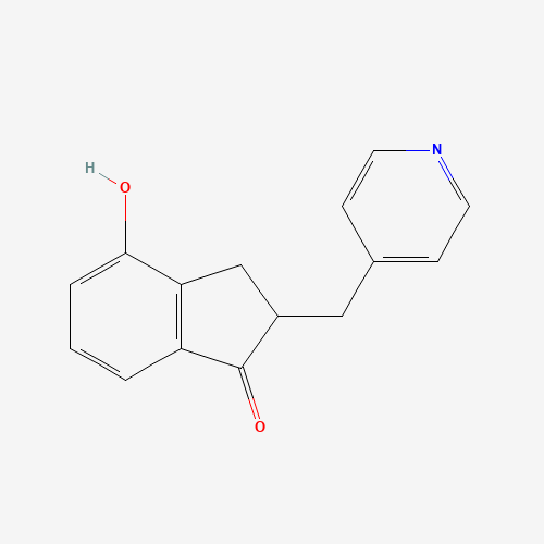 Molecular Structure of 154932-69-1 (4-Hydroxy-2-pyridin-4-ylmethyl-indan-1-one)