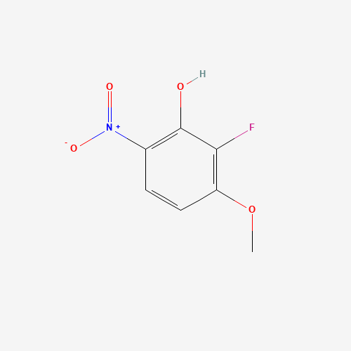 Molecular Structure of 155020-45-4 (2-Fluoro-3-methoxy-6-nitrophenol)