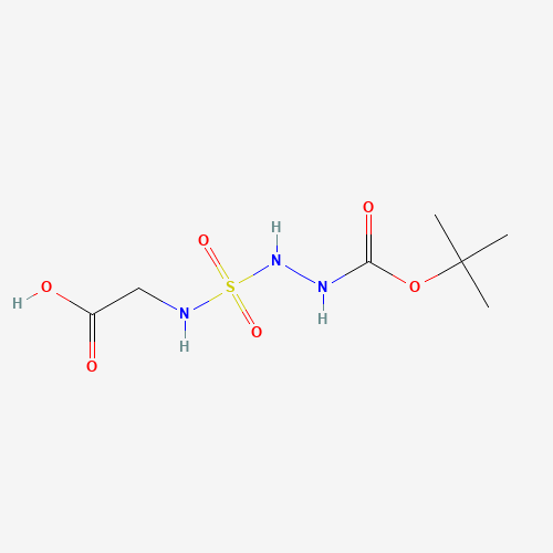 Molecular Structure of 159525-97-0 (8-Oxa-4-thia-3,5,6-triazadecanoic acid, 9,9-dimethyl-7-oxo-, 4,4-dioxide)