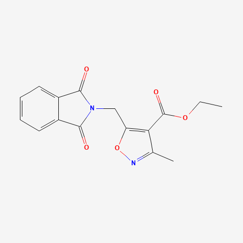 Molecular Structure of 159770-27-1 (Ethyl 5-[(1,3-dihydro-1,3-dioxo-2H-isoindol-2-yl)methyl]-3-methyl-4-isoxazolecarboxylate)