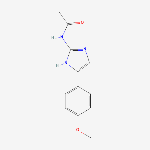 Molecular Structure of 160041-67-8 (N-[5-(4-methoxyphenyl)-1H-imidazol-2-yl]acetamide)