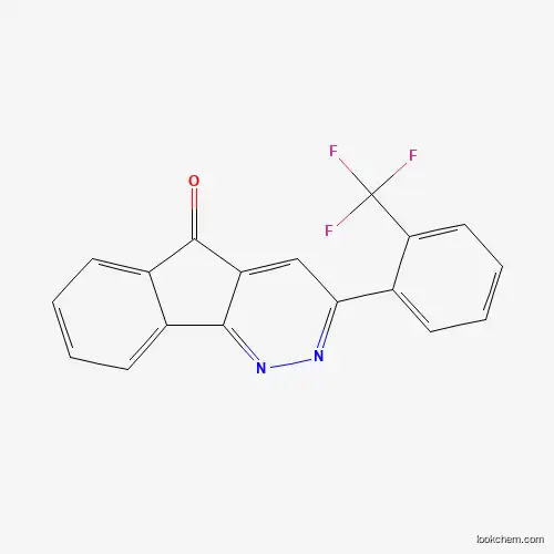 Molecular Structure of 166760-58-3 (3-[2-(Trifluoromethyl)phenyl]-5H-indeno[1,2-c]pyridazin-5-one)