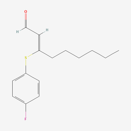 Molecular Structure of 167223-45-2 (3-(4-Fluorophenylthio)-2-nonenal)
