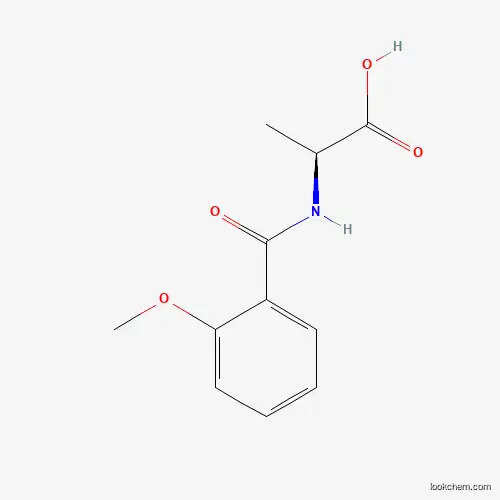 Molecular Structure of 167417-03-0 ((S)-2-(2-methoxybenzamido)propanoic acid)