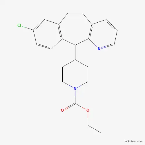 Molecular Structure of 169253-13-8 (8-Chloro-11-(1-ethoxycarbonyl-4-piperidinyl)-11h-benzo[5,6]cyclohepta[1,2-b]pyridine)