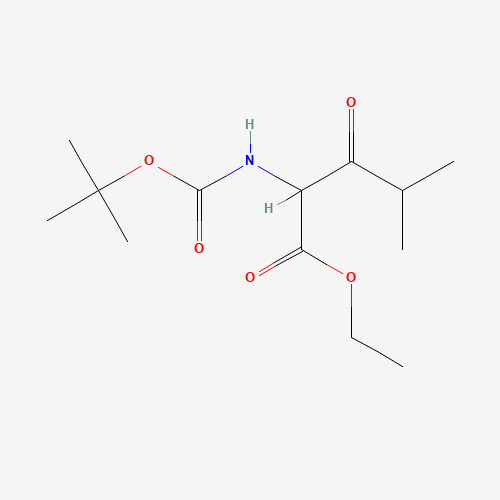 Molecular Structure of 178200-68-5 (2-[(tert-Butoxycarbonyl)amino]-3-oxo-4-methylpentanoic acid ethyl ester)