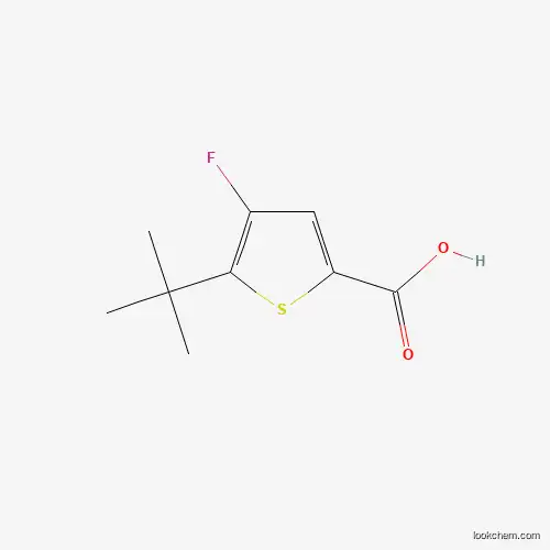 Molecular Structure of 187962-22-7 (4-Fluoro-5-tert-butyl-2-thiophenecarboxylic acid)