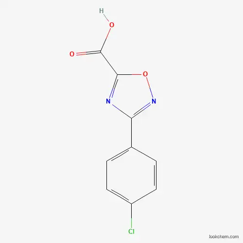 Molecular Structure of 187999-15-1 (3-(4-chlorophenyl)-1,2,4-oxadiazole-5-carboxylic Acid)
