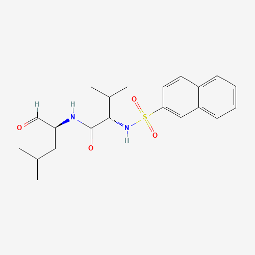Molecular Structure of 190274-46-5 (N-(2-naphthalenesulfonyl)-L-valyl-L-leucinal)